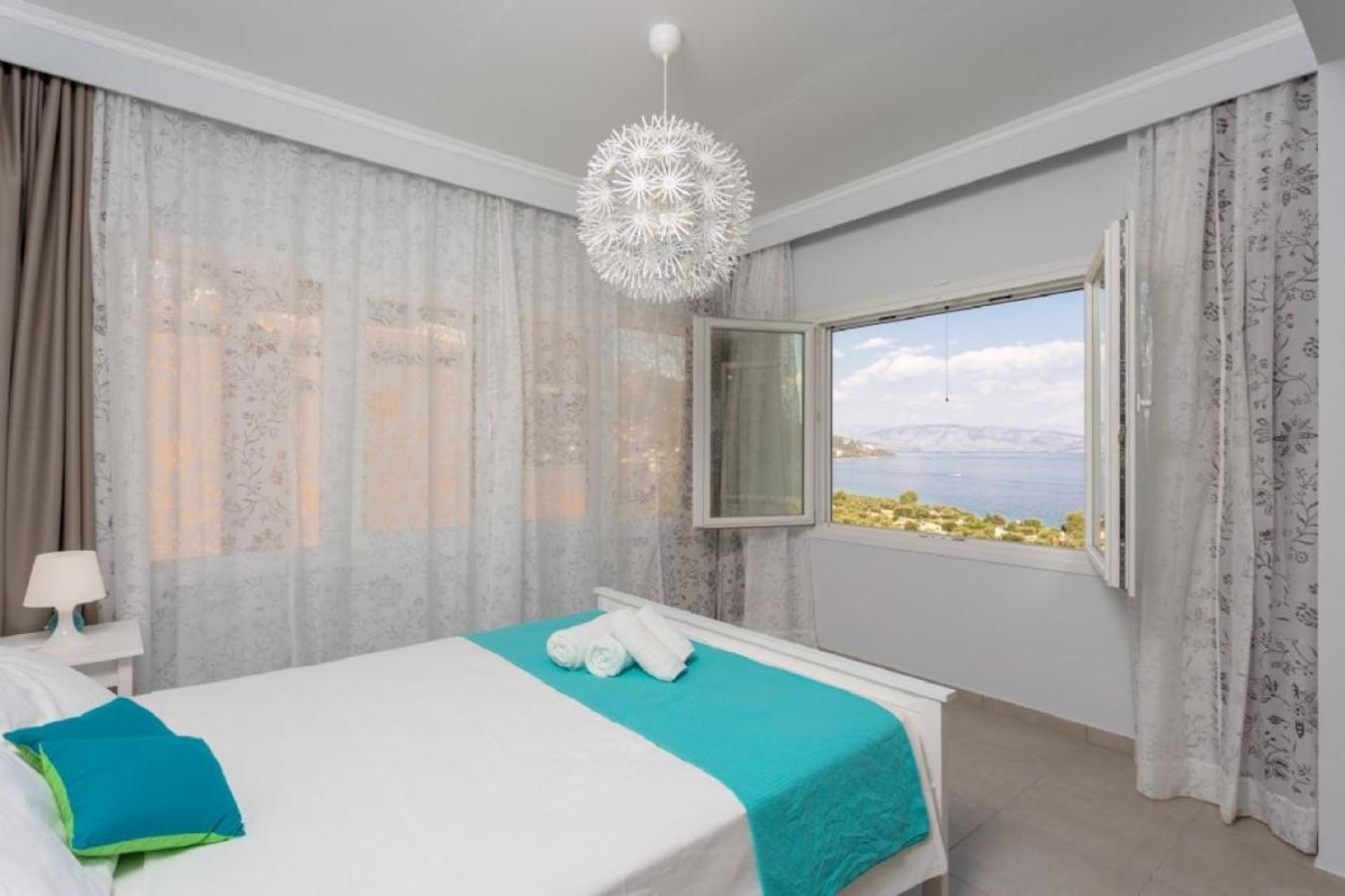 Corfu Sea View Villa - Aurora Barbáti Eksteriør bilde