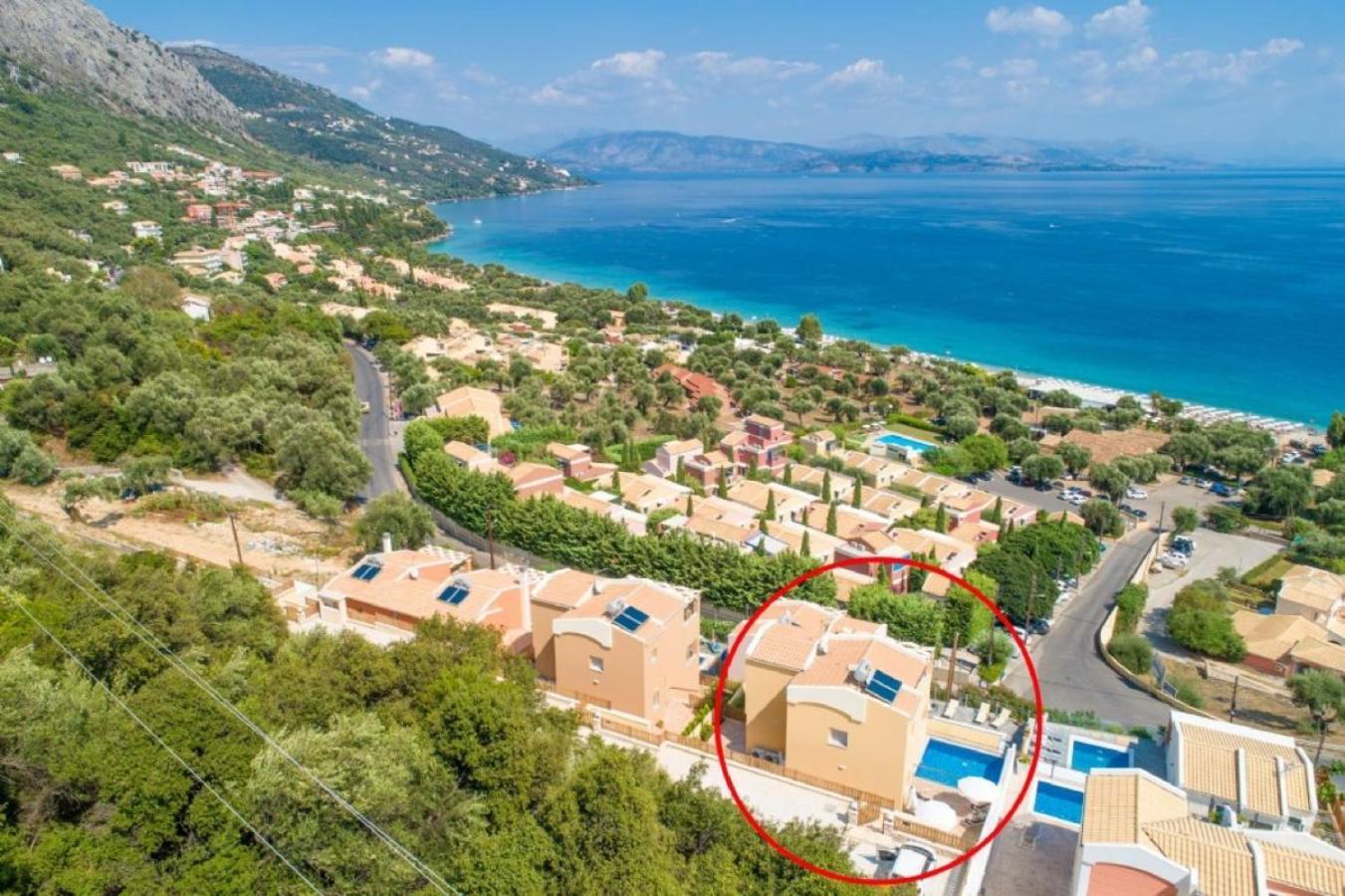 Corfu Sea View Villa - Aurora Barbáti Eksteriør bilde
