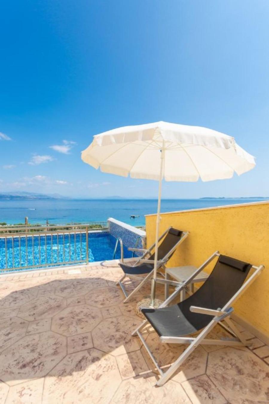 Corfu Sea View Villa - Aurora Barbáti Eksteriør bilde